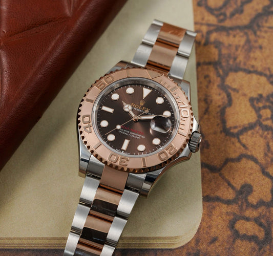 Rolex Yatch Master Chocolate Dial Rose Gold