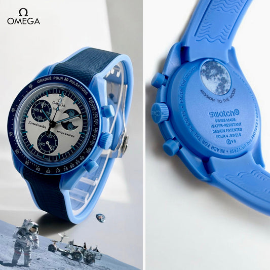 Omega Swatch All Working Chronograph (Sea Blue)