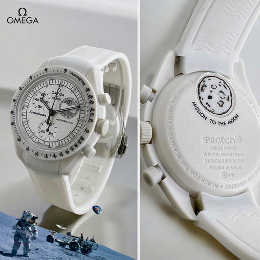 Omega Swatch All Working Chronograph (White)