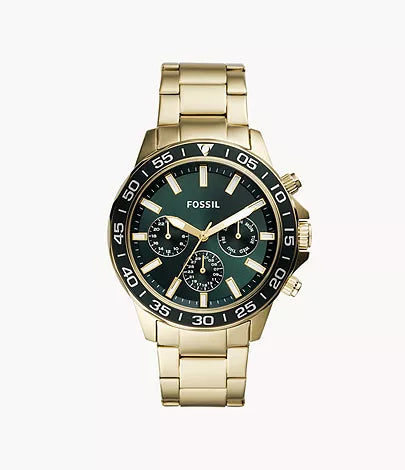 Bannon Multifunction Gold-Tone Stainless Steel Watch