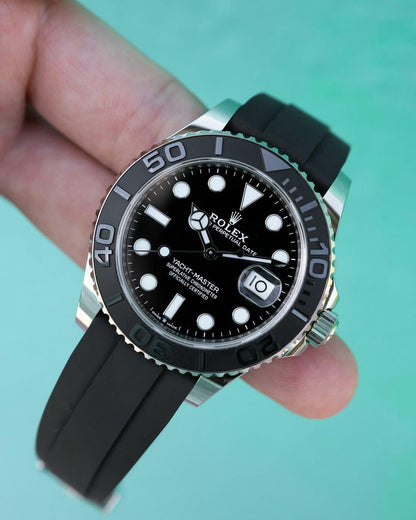 Rolex Yatch Master Silver (Silicone Strap)