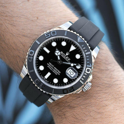 Rolex Yatch Master Silver (Silicone Strap)